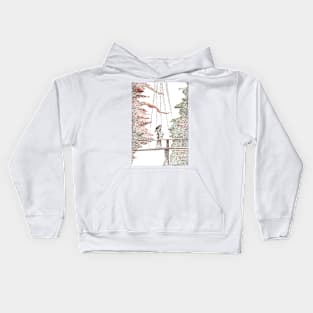 Fine liner - Fall in Kyoto Kids Hoodie